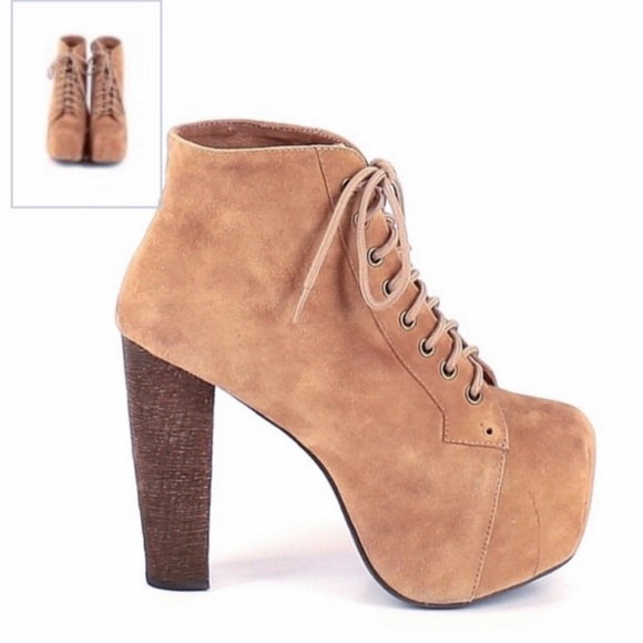 Jeffrey Campbell Lita Suede Platform Boots - Picture 9 of 9